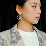 Spring Heartbeat Flower Goddess Earrings - Gembea Jewelry