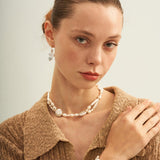 Square Round Beaded Baroque Pearl Bracelet - Gembea Jewelry