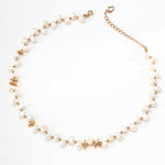 Staggered Design Gold Bean Beaded Pearl of Necklace - Gembea Jewelry