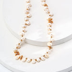 Staggered Design Gold Bean Beaded Pearl of Necklace - Gembea Jewelry