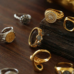 Style D Vintage Antique Spartan Coins Ring-Gembea jewelry
