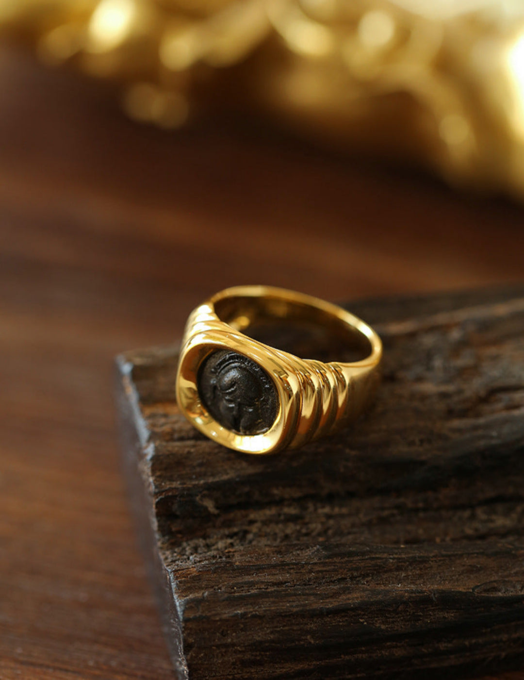 Style D Vintage Antique Spartan Coins Ring-Gembea jewelry