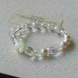 Summer Conch White Crystal Beaded Braceletgembea jewelry