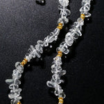 Summer Natural White Crystal Beaded Necklace gembea jewelry