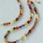Summer Tomato Colorful Natural Stone Necklace gembea jewelry