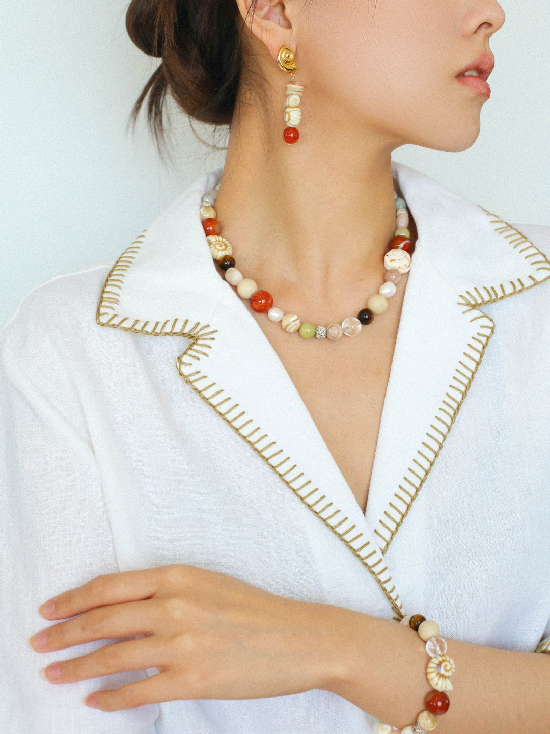 Gembea Jewelry Summer Vacation Conch Shell Necklace