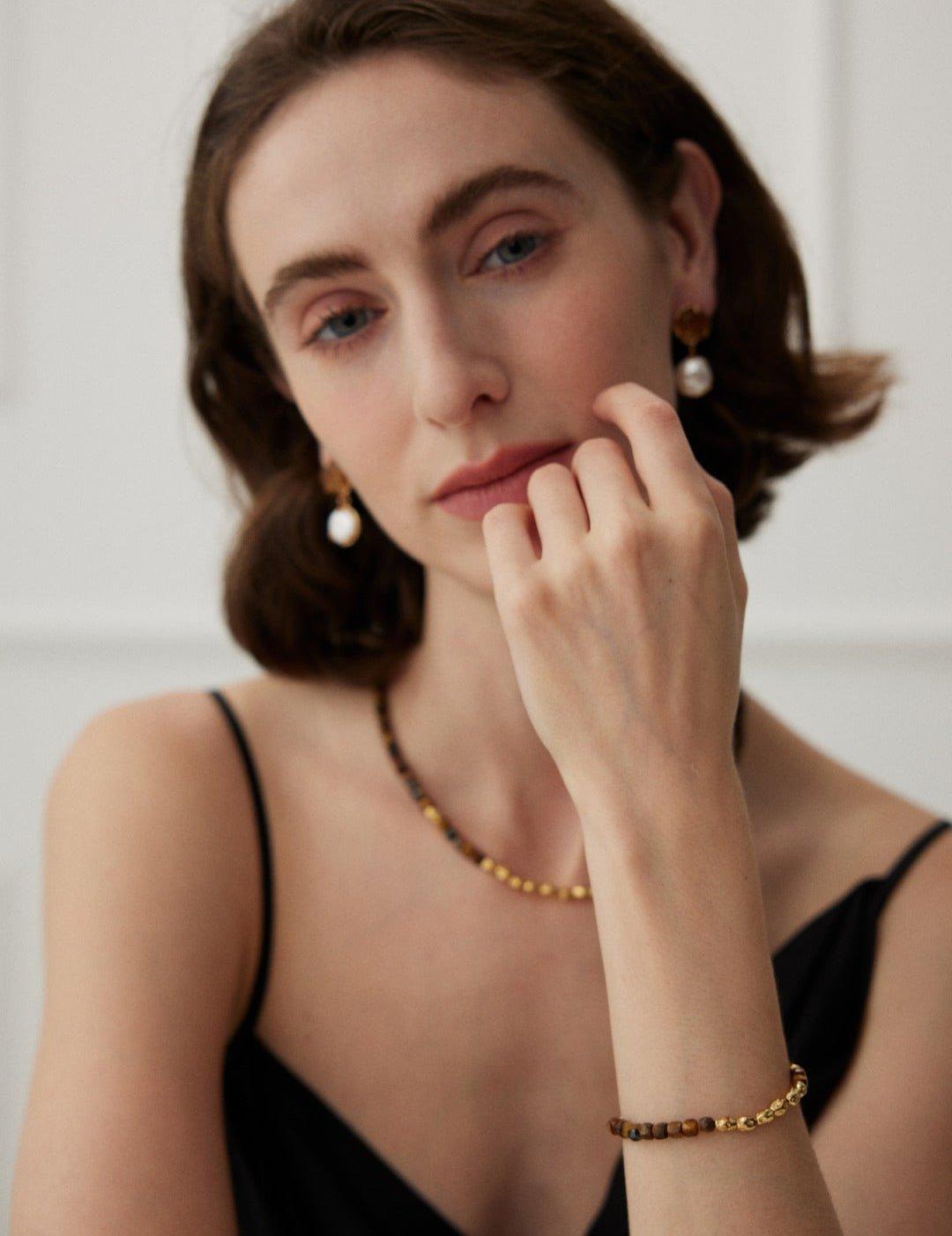 Tiger Eye Stone Beaded Bracelets - Gembea Jewelry