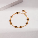 Tiger's Eye Stone Gold Bracelet-Gembea Jewelry