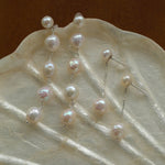Timeless Simple Long Pearl Drop Earrings gembea jewelry