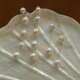 Timeless Simple Long Pearl Drop Earrings gembea jewelry