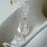 Sea's Embrace Series Crystal Baroque Pearl Bracelet - Gembea Jewelry