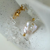 Sea's Embrace Series Crystal Baroque Pearl Bracelet - Gembea Jewelry