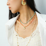 Tribal Echo Carved Totem Cutout Gold Silver Earrings gembea jewelry