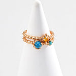 Synthetic Turquoise Gemstone Sterling Silver Rings - Gembea Jewelry