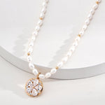 Vacation Style Zircon Pendant Pearls Necklaces - Gembea Jewelry