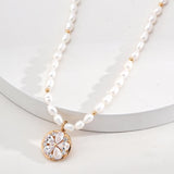 Vacation Style Zircon Pendant Pearls Necklaces - Gembea Jewelry