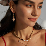 Vintage Gold Pearl Chain Necklaces Gembea - Gembea Jewelry