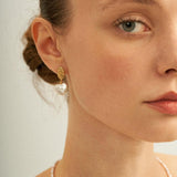 Vintage Heart Baroque Pendant Drop Earrings - Gembea Jewelry