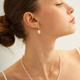 Vintage Heart Baroque Pendant Drop Earrings - Gembea Jewelry