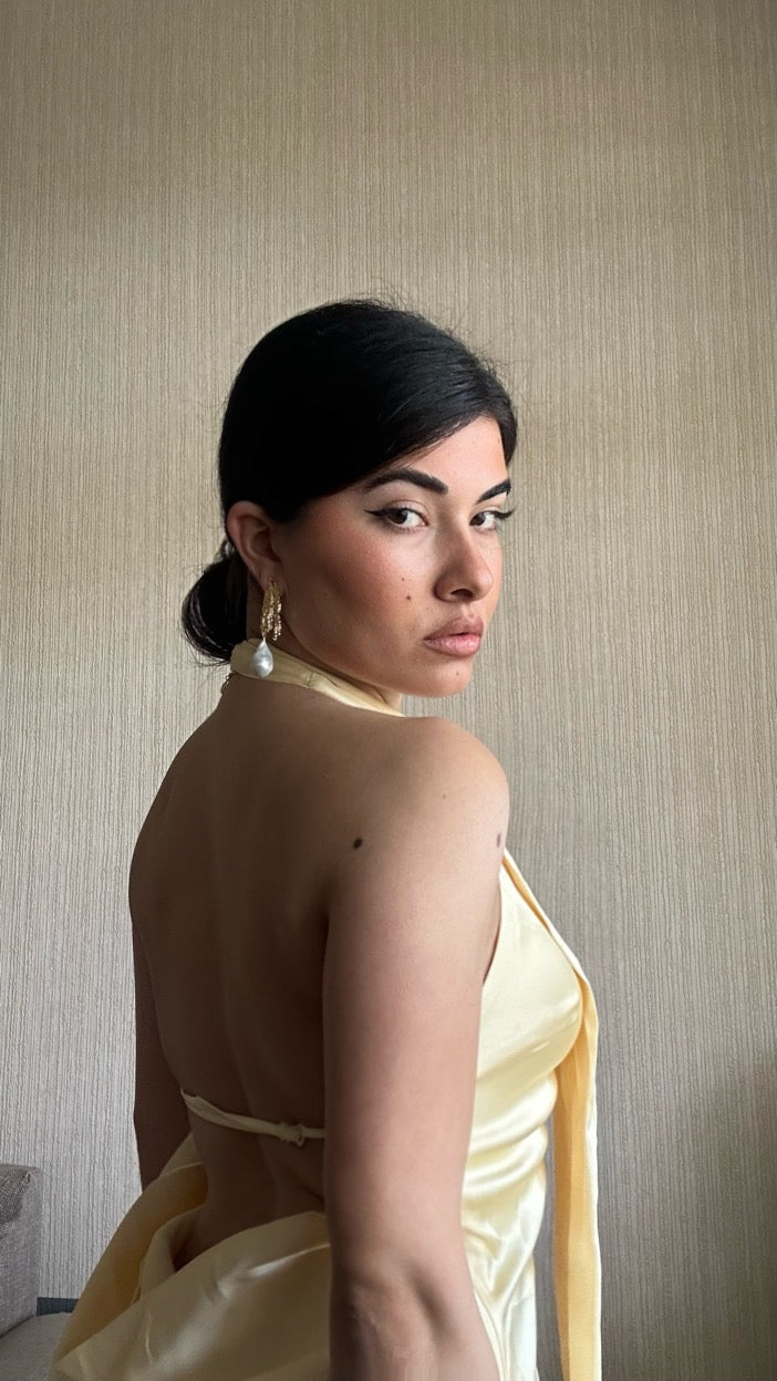 Vintage Lava Texture Baroque Pearl Drop Earrings