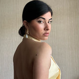 Vintage Lava Texture Baroque Pearl Drop Earrings