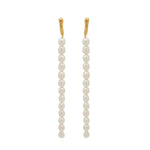 Vintage Long Pearl Beaded Drop Earrings GEMBEA JEWELRY