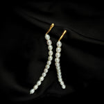 Vintage Long Pearl Beaded Drop Earrings GEMBEA JEWELRY
