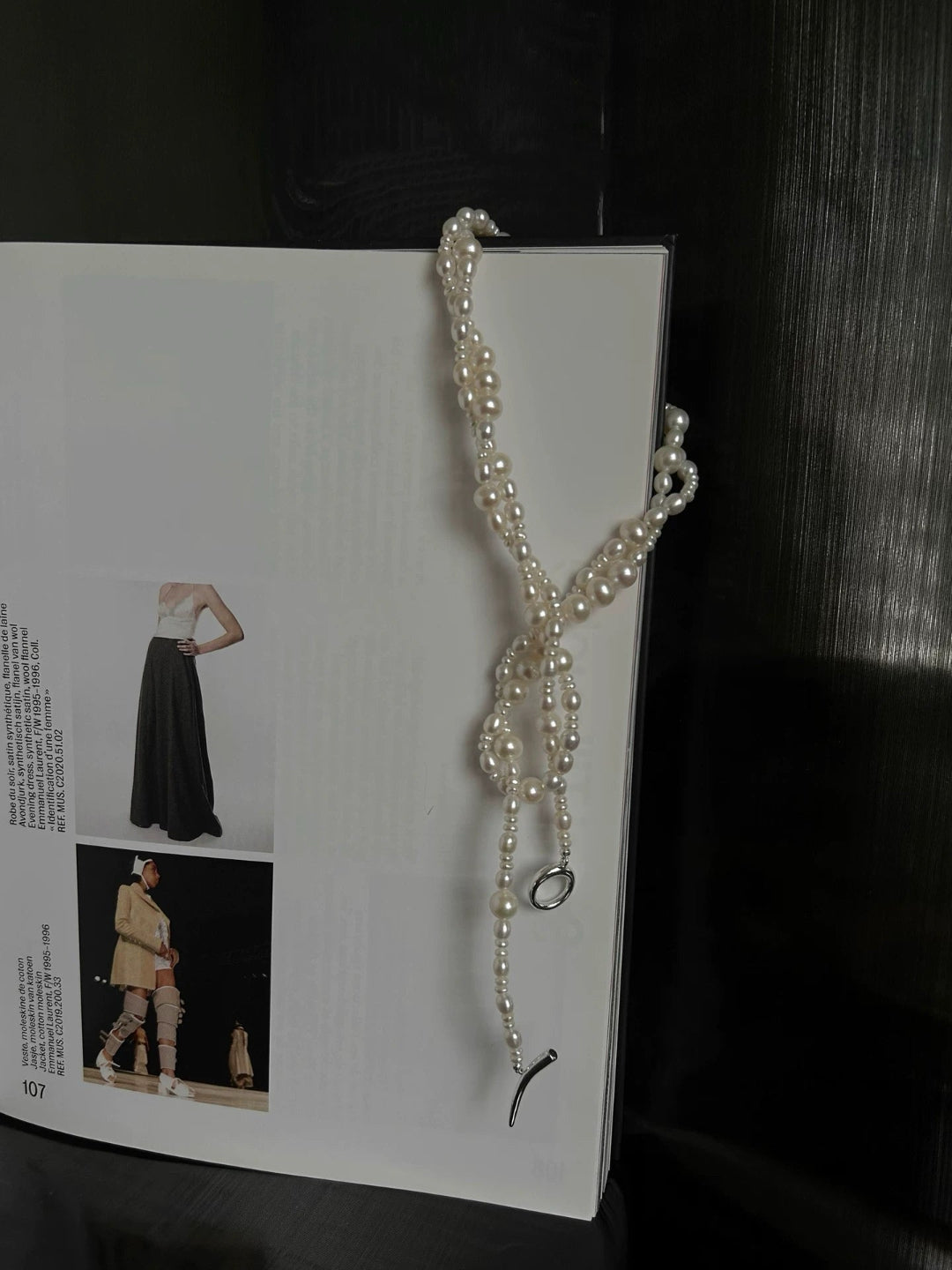 Vintage Multi-layered Long Beaded Pearl Necklace gembea jewelry