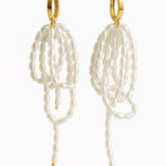 Vintage Natural Baroque Pearl Drop Earrings gembea jewelry