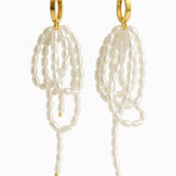 Vintage Natural Baroque Pearl Drop Earrings gembea jewelry