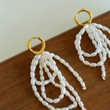 Vintage French Natural Pearl Baroque Earrings - Gembea Jewelry