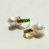 Vintage Natural Baroque Pearl Earrings gembea jewelry