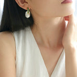 Vintage Natural Baroque Pearl Earrings gembea jewelry