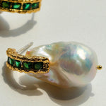 Vintage Natural Pearl Baroque Earrings - Gembea Jewelry