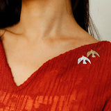 Vintage Peace Dove Brooch gembea jewelry