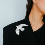 Vintage Peace Dove Brooch gembea jewelry