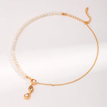 Vintage Gold Chain and Pendant Pearl Necklaces - Gembea Jewelry