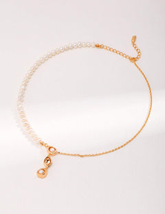 Vintage Gold Chain and Pendant Pearl Necklaces - Gembea Jewelry