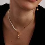 Vintage Gold Chain and Pendant Pearl Necklaces - Gembea Jewelry