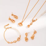 Vintage Gold Chain and Pendant Pearl Necklaces - Gembea Jewelry