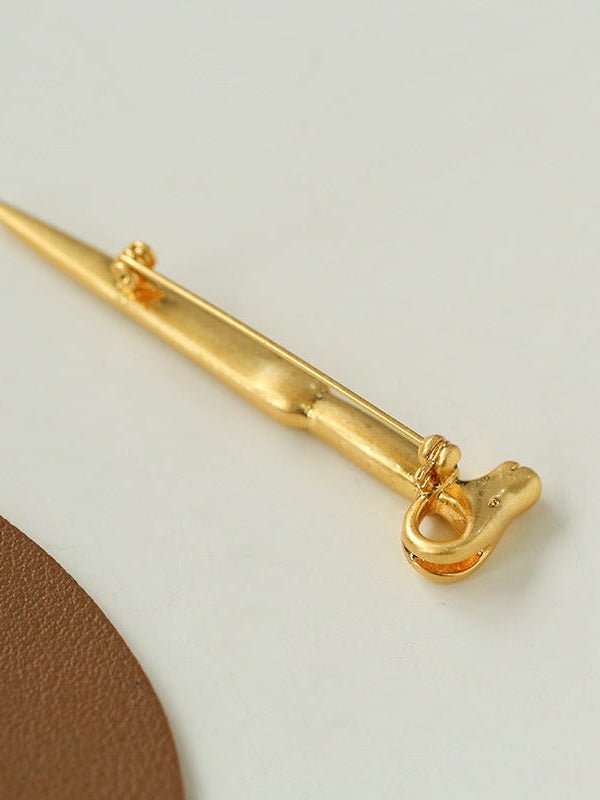 Vintage Sheep Head Long Brooch gembea jewelry