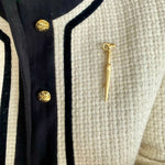 Vintage Sheep Head Long Brooch gembea jewelry