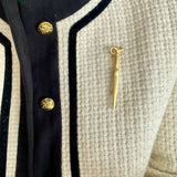 Vintage Sheep Head Long Brooch gembea jewelry