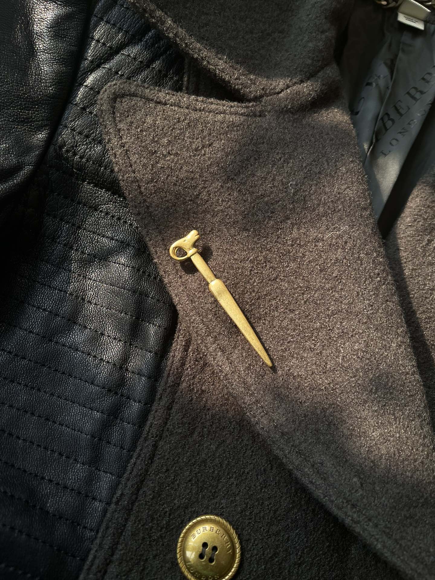 Vintage Sheep Head Long Brooch gembea jewelry