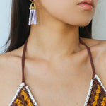 Vintage Swing Geometric Tassel Earrings gembea jewelry
