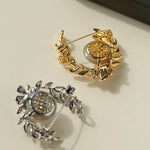 Wheat Spike Gray Mabe Pearl Brooch gembea jewelry