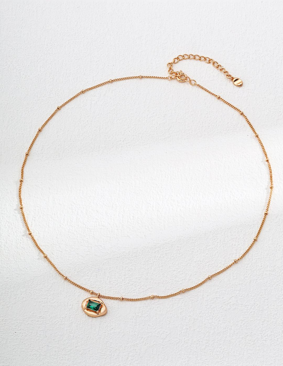 Zircon Gemstone Pendant Chain Necklaces - Gembea Jewelry
