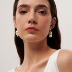 Lava Metal Baroque Pearl Drop Earrings gembea jewelry