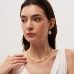 Double-layer Mini Baroque Pearl Chain Necklace gembea jewelry