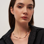 Black Spinel Baroque Pearl Necklace gembea jewelry